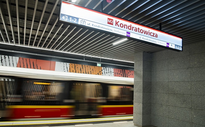 Warsaw : New metro stations on the second line and new metro trains from SKODA 