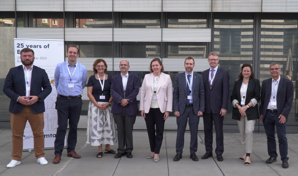 Boad members from left to right: Lukasz Franek - Alex Williams - Dorthe Nøhr Pedersen - Faustino Gomes (vice-president) - Katalin Walter (president-elect) - Laurent Probst (vice-president) - Mika Nykänen - Laura Delgado (treasurer) - Lluis Alegre
