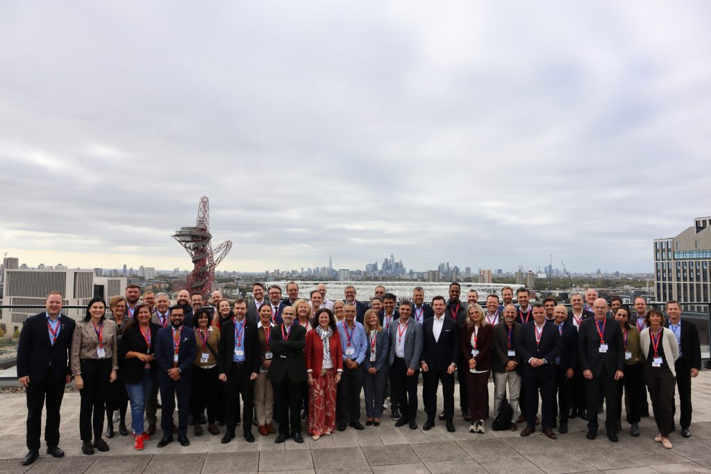 Attendees of the EMTA General Meeting in a group photo in London